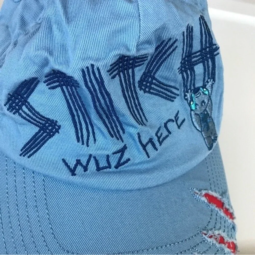 Disney parks lilo and stitch kids light blue hat Elliott name stitched Youth